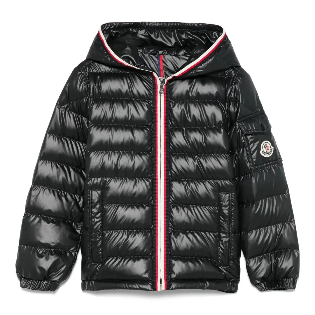 【110-160cm】トレンド感たっぷり 保温性抜群 トレンド  クール フード付き ダウンジャケット