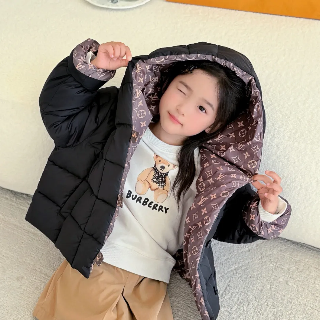 【110-160cm】これを逃す手はない 品質満点 トレンド  シンプル ダウンジャケット