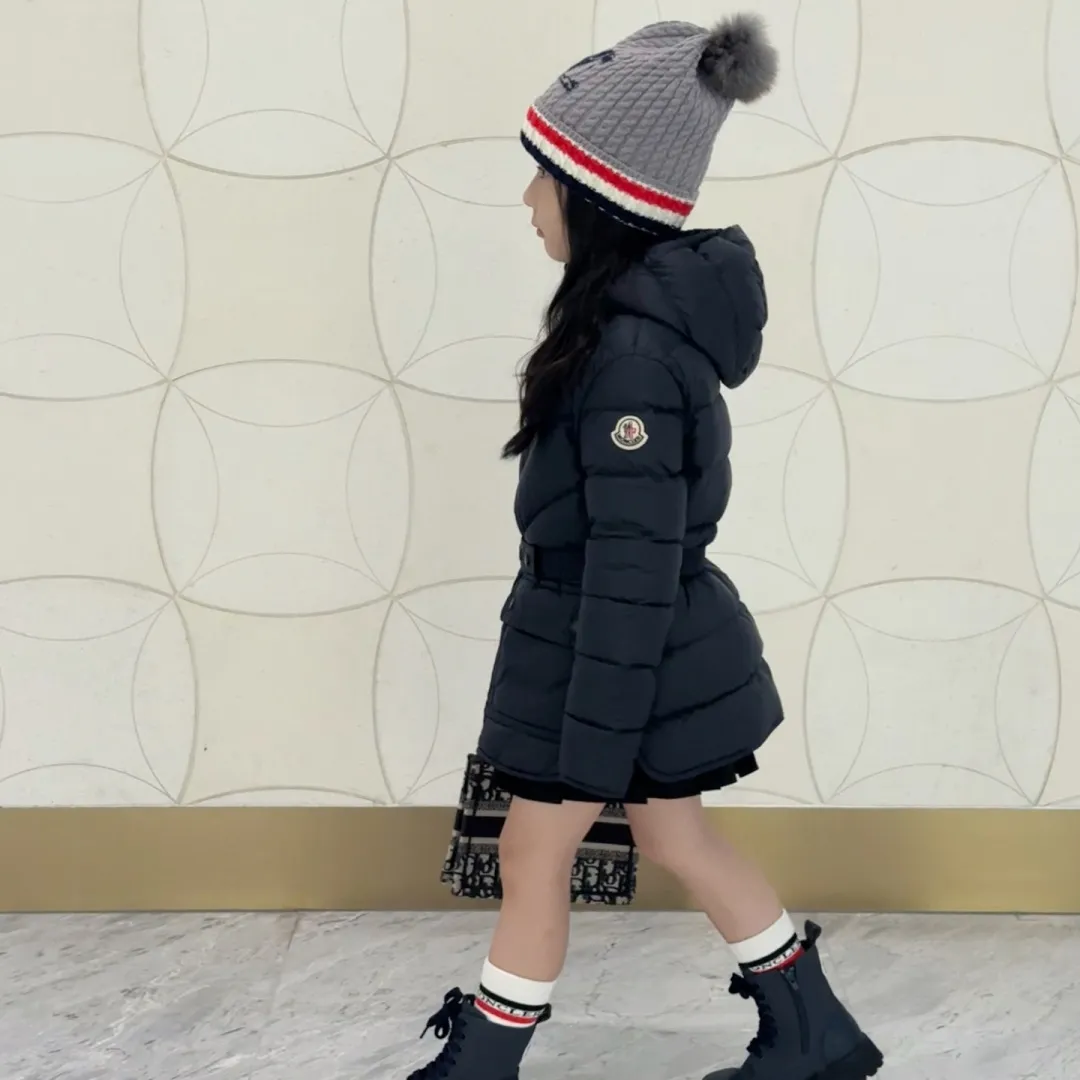 【100-160cm】デザイン満点 気質満点  おしゃれ 保温性抜群  防寒対策 ダウンジャケット