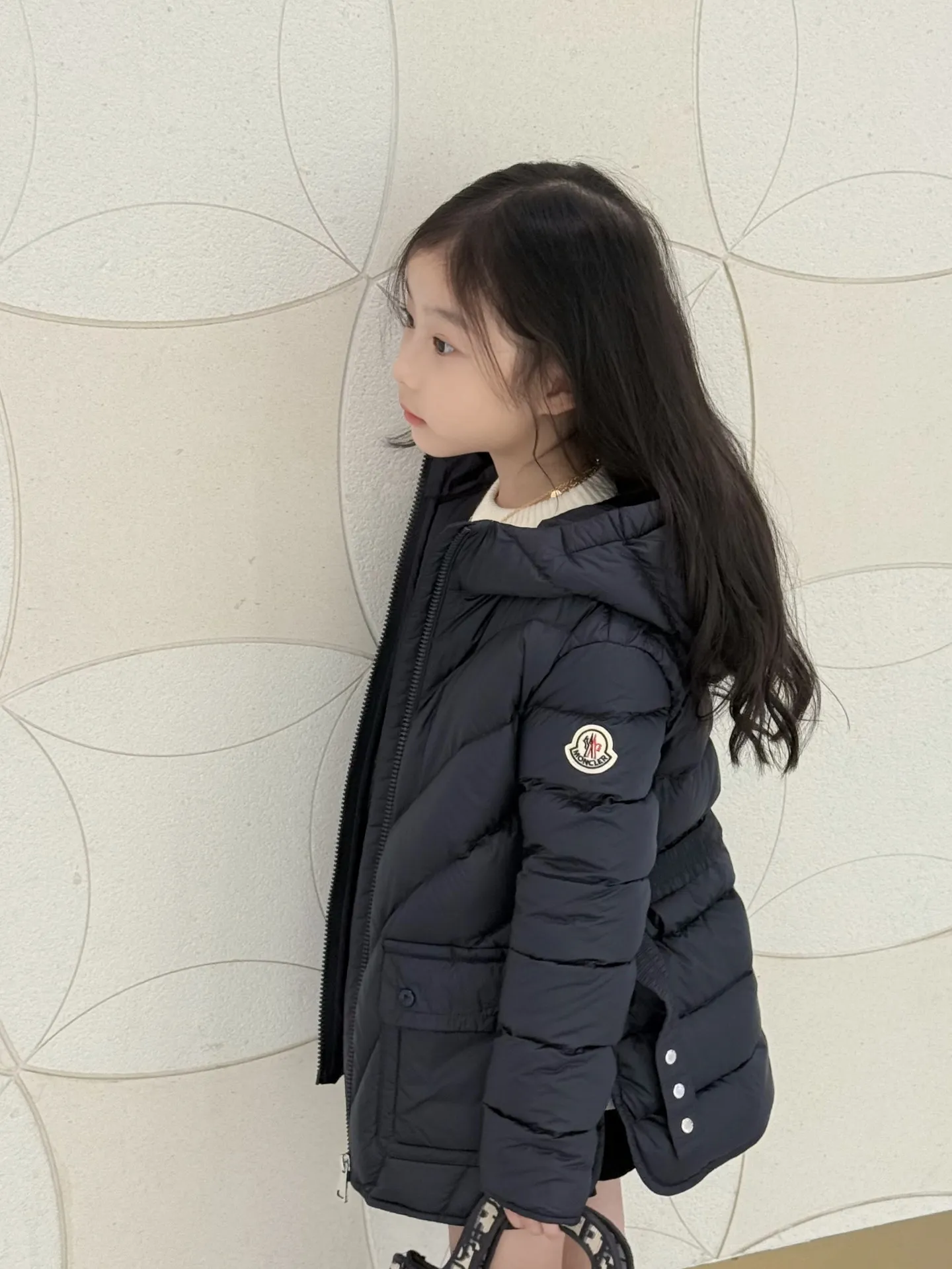 【100-160cm】デザイン満点 気質満点  おしゃれ 保温性抜群  防寒対策 ダウンジャケット