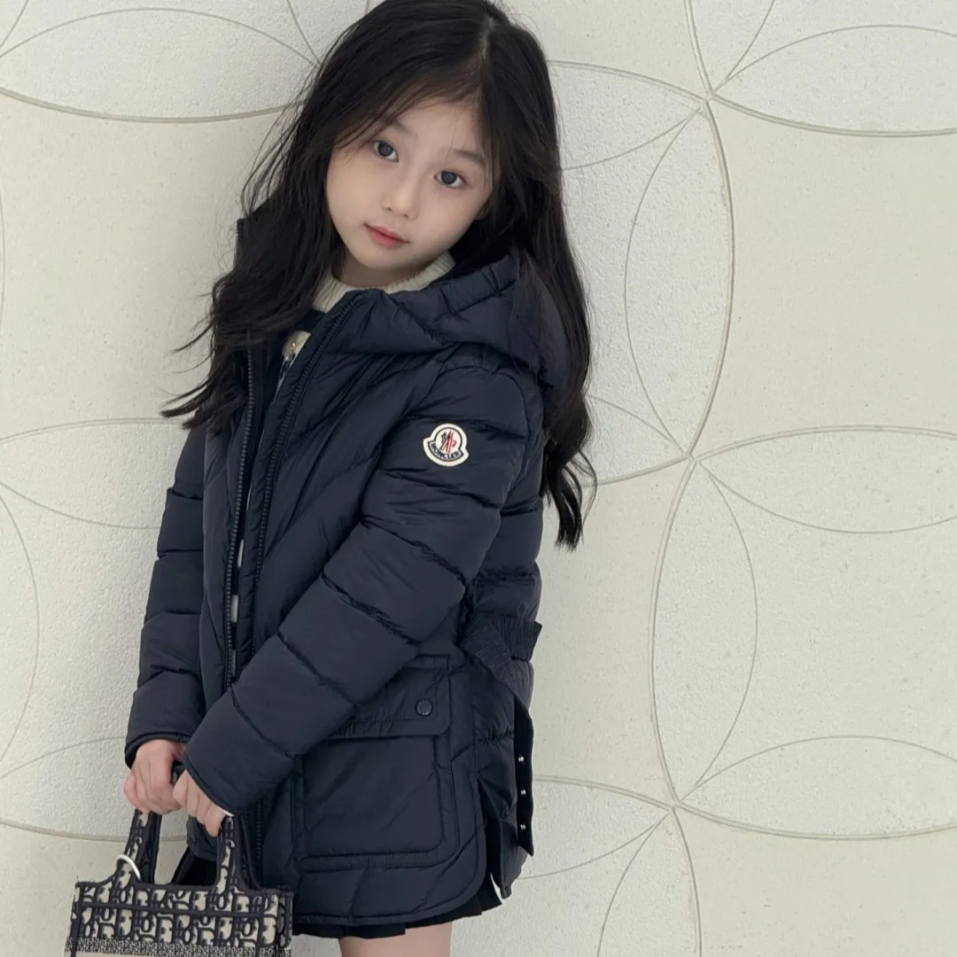 【100-160cm】デザイン満点 気質満点  おしゃれ 保温性抜群  防寒対策 ダウンジャケット