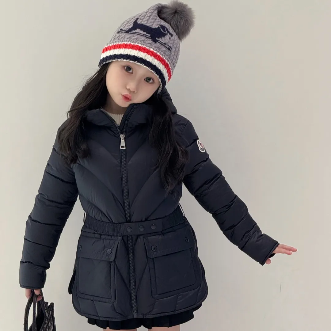 【100-160cm】デザイン満点 気質満点  おしゃれ 保温性抜群  防寒対策 ダウンジャケット
