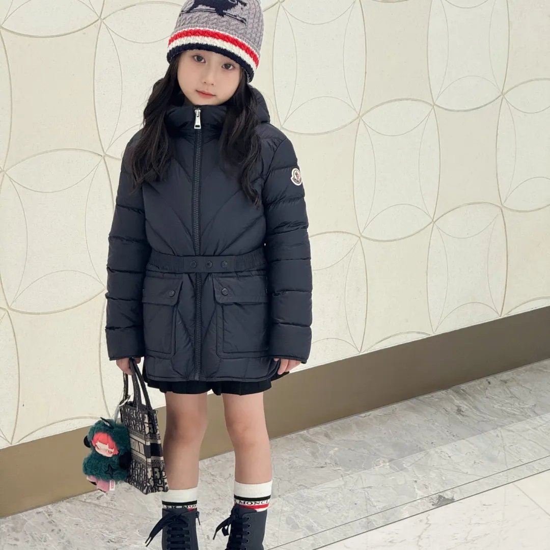 【100-160cm】デザイン満点 気質満点  おしゃれ 保温性抜群  防寒対策 ダウンジャケット
