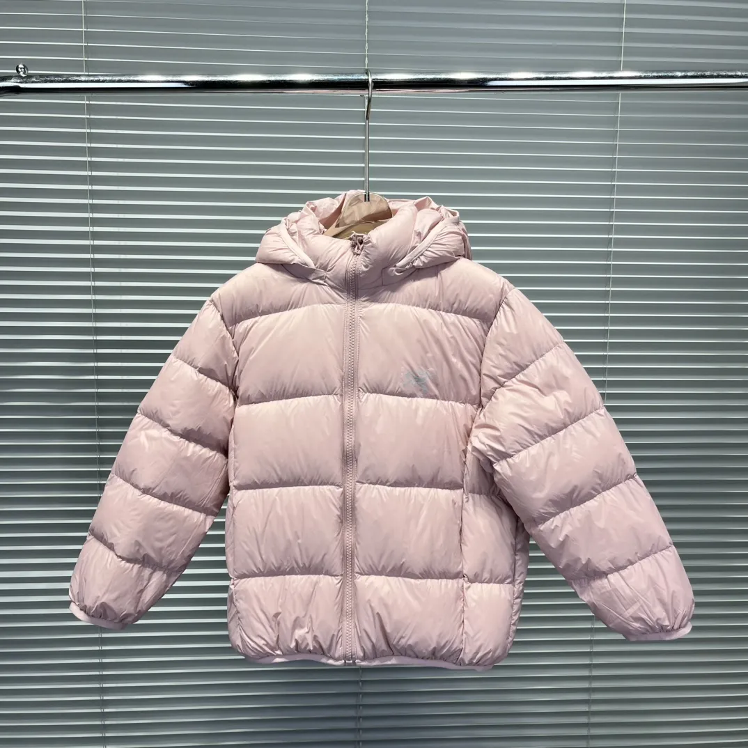 【120-170cm】デイリー使いに最適 シンプル 保温性抜群 フード付き ダウンジャケット