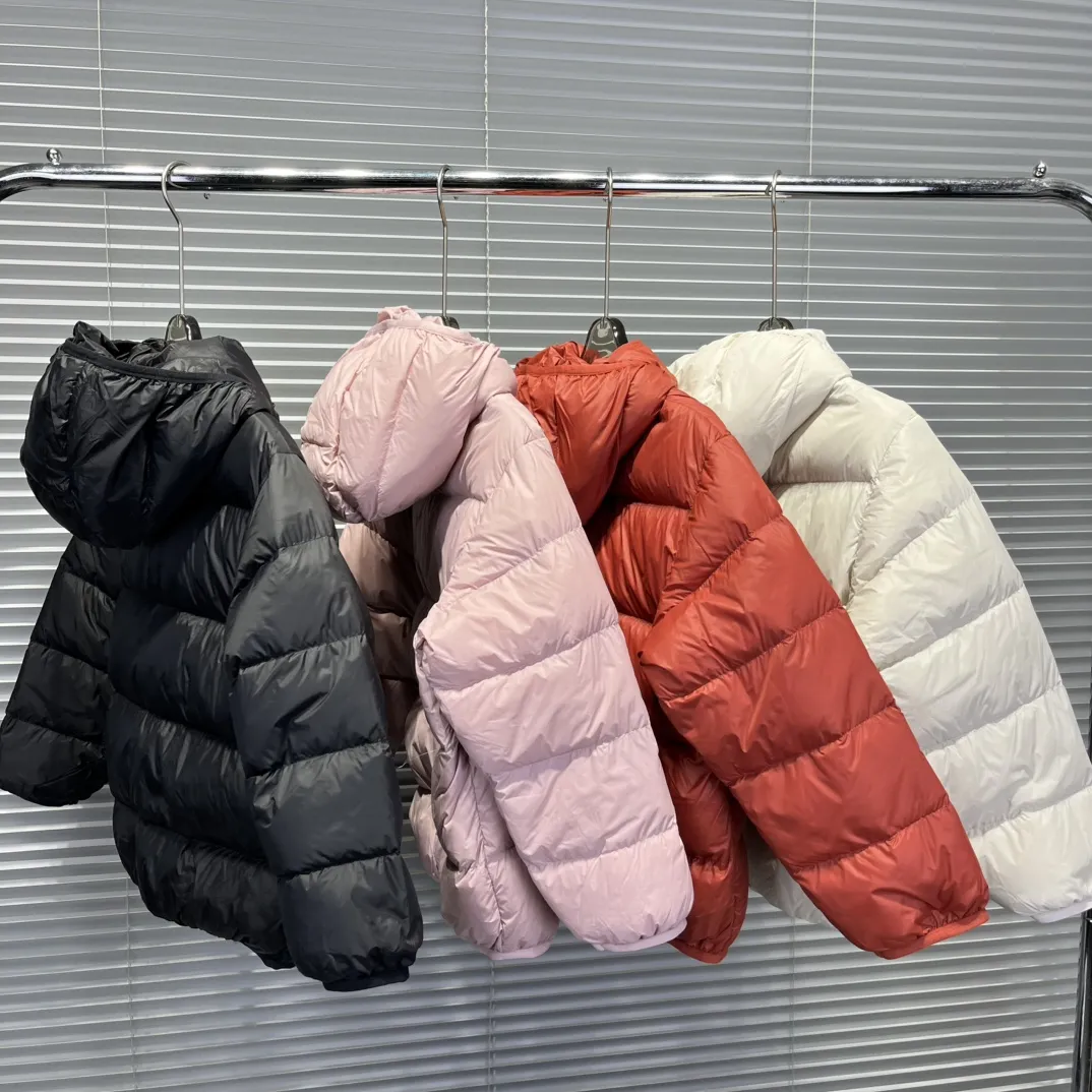 【120-170cm】デイリー使いに最適 シンプル 保温性抜群 フード付き ダウンジャケット