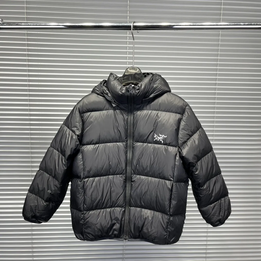 【120-170cm】デイリー使いに最適 シンプル 保温性抜群 フード付き ダウンジャケット