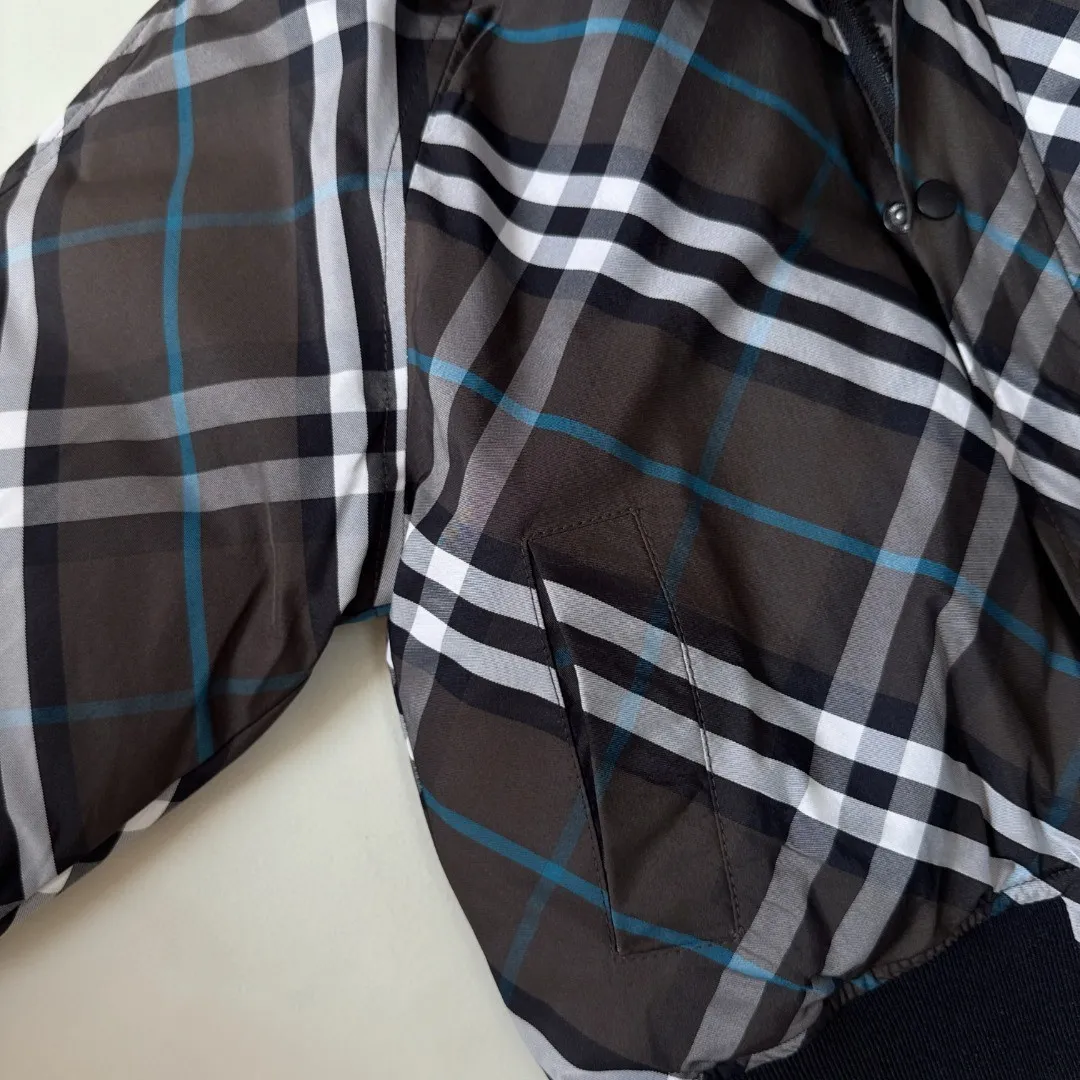 【110-150cm】冬のおしゃれアイテム 品質満点 チェック柄 フードファー付き ダウンジャケット