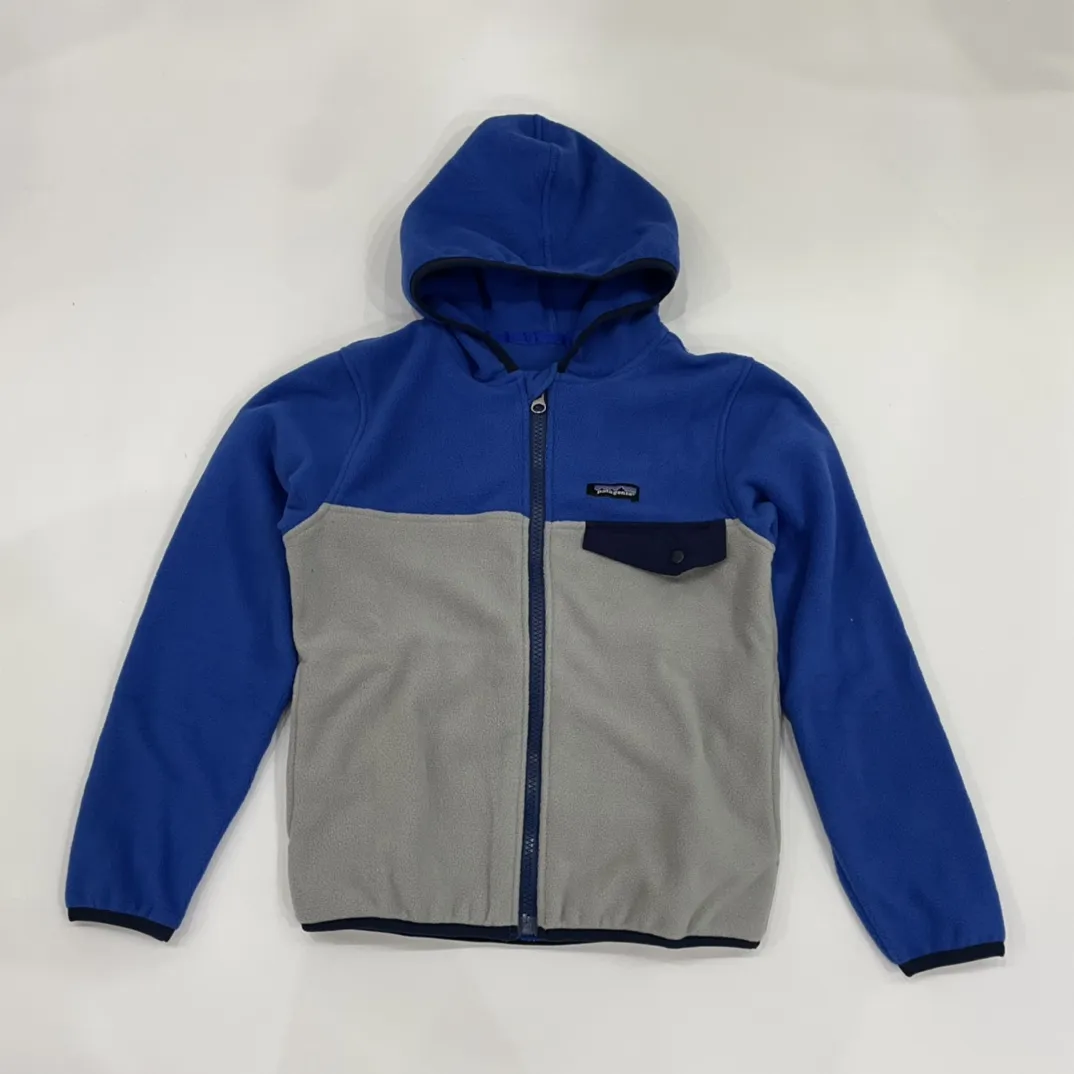 【100-160cm】秋冬のデイリーコーデに 動きやすい フード付き キッズ 軽量 フリースジャケット