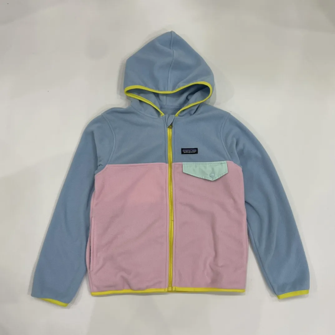 【100-160cm】秋冬のデイリーコーデに 動きやすい フード付き キッズ 軽量 フリースジャケット