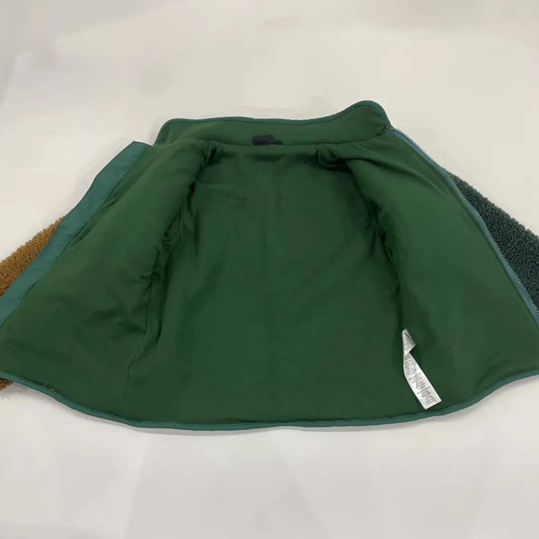 【100-160cm】デイリーコーデにぴったり カジュア 保温性抜群 スタンドネック ボアジャケット