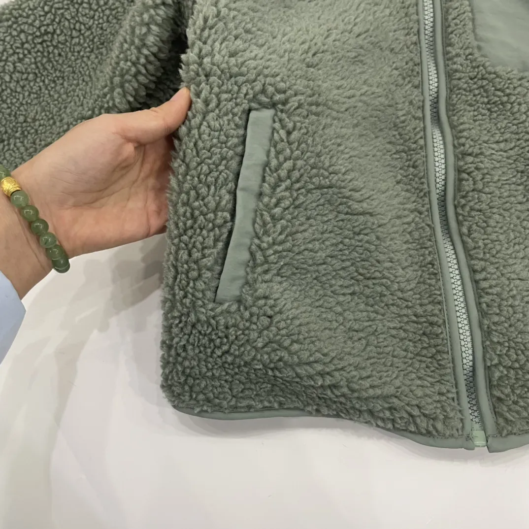 【100-160cm】デイリーコーデにぴったり カジュア 保温性抜群 スタンドネック ボアジャケット