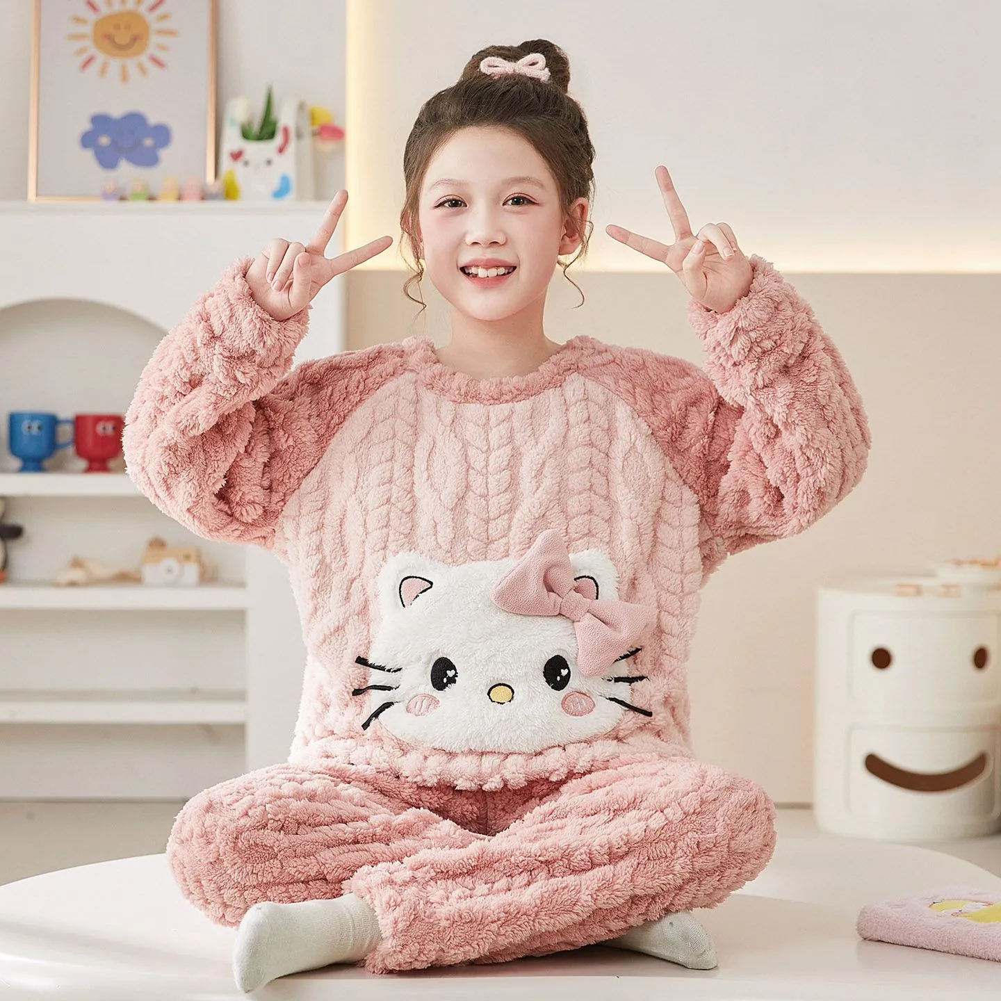 【100-170cm】絶対欲しい！可愛い ふわふわ あったか おしゃれ ルームウェア パジャマ