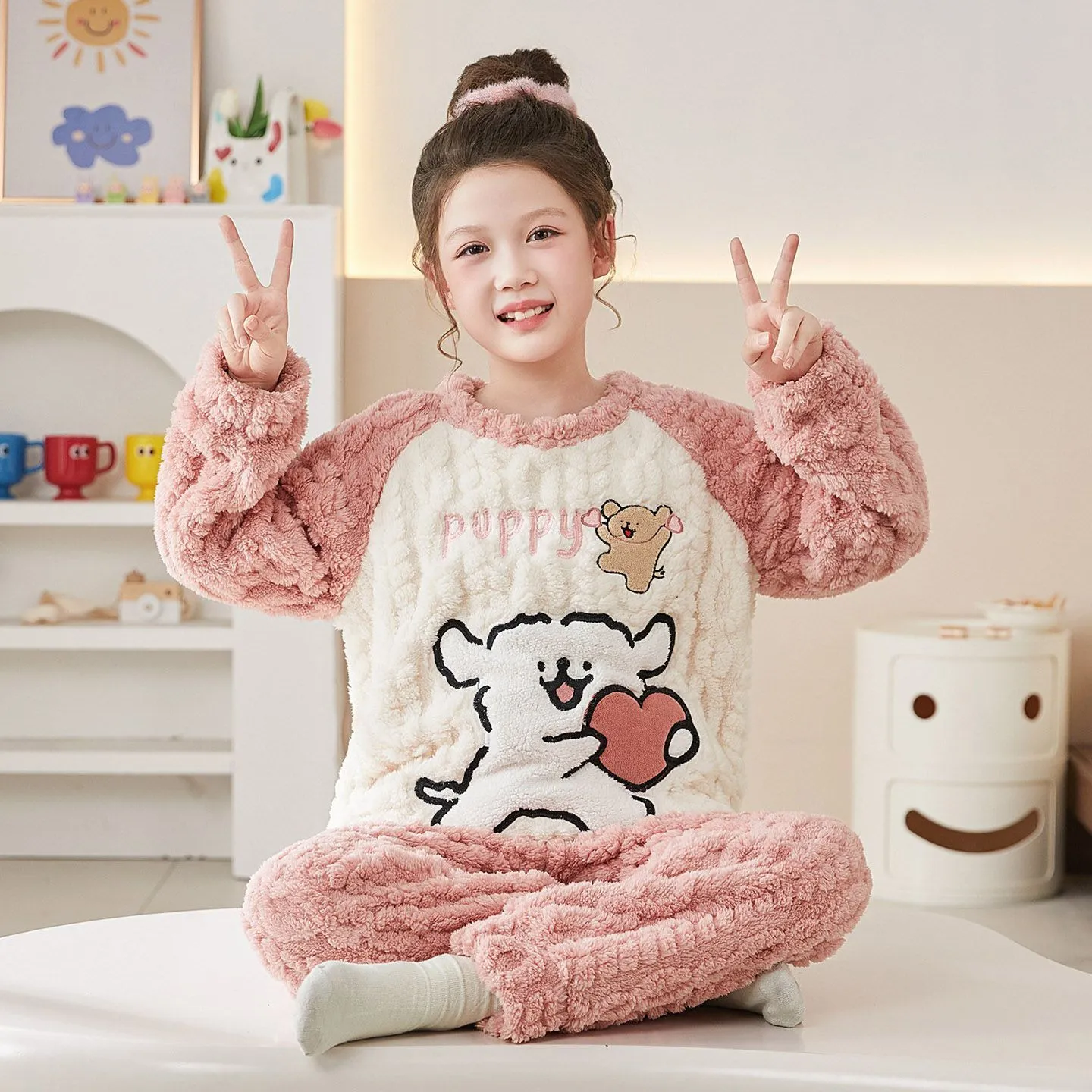 【100-170cm】絶対欲しい！可愛い ふわふわ あったか おしゃれ ルームウェア パジャマ