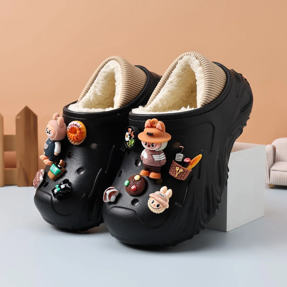 大人気 防寒 可愛い カートゥーン スリッパ