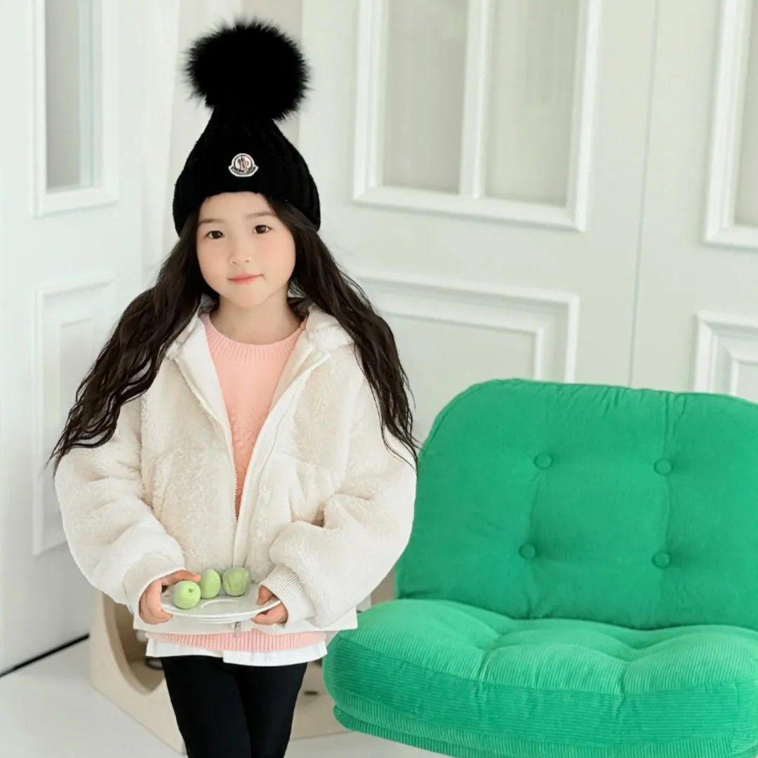 【110-160cm】見た目も着心地もあたたかい ふわふわ 肌ざわり抜群 キッズ もこもこ アウター