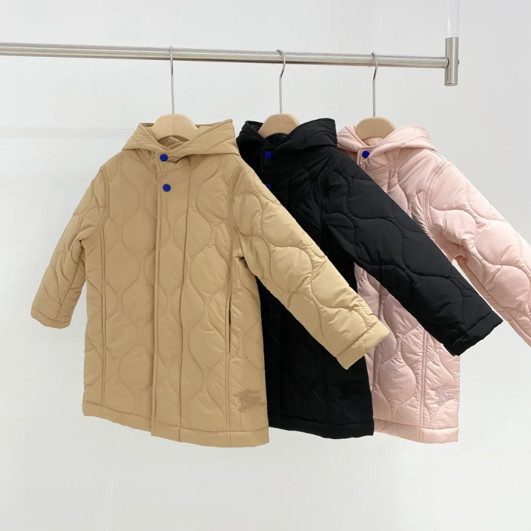 【110-170cm】お出かけにもぴったり 軽くてあたたかい フード付き 中綿ジャケット