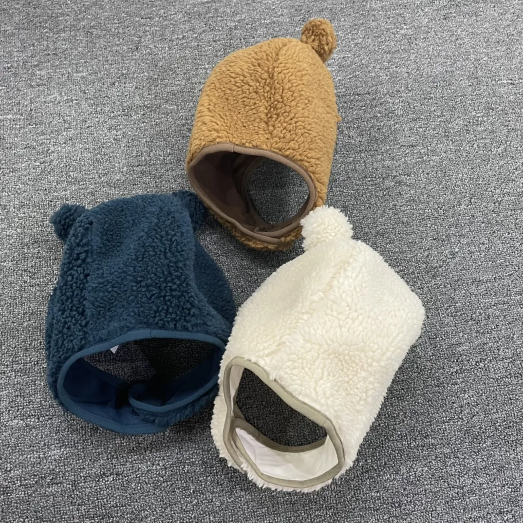 写真映え間違いなし キュート ふわふわ あったか 耳あて付き ボア帽子