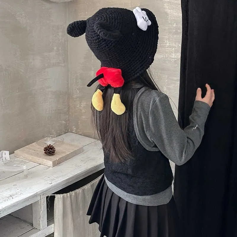 可愛さアップ フィット感 キッズ フィッシャーマンハット ニット帽