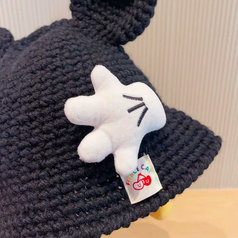 可愛さアップ フィット感 キッズ フィッシャーマンハット ニット帽