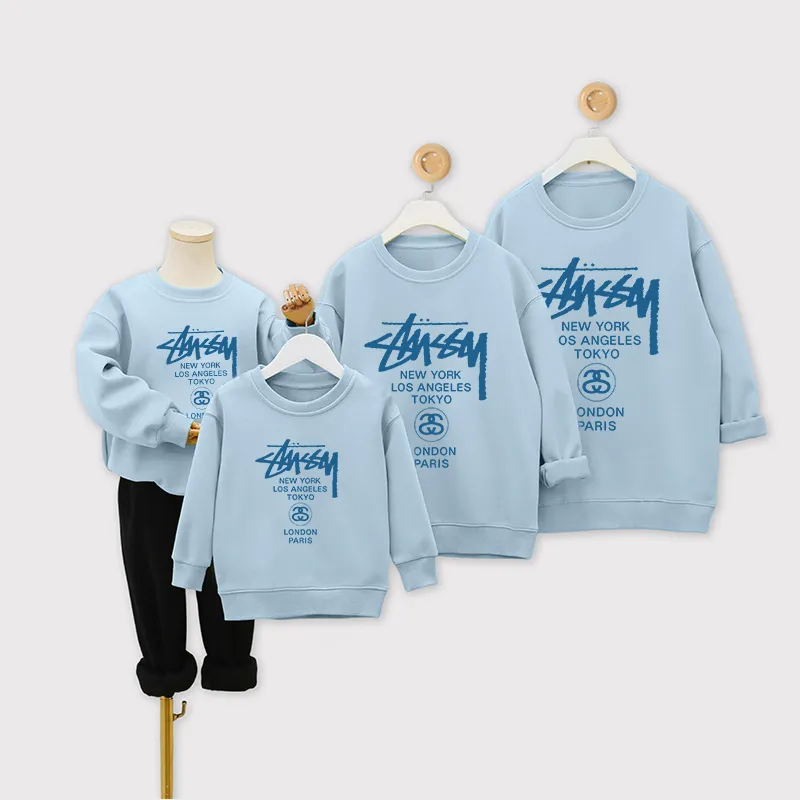 【90-160cm+親サイズ】デイリー使いに最適 カジュアル  トレンド  親子ペア トレーナー