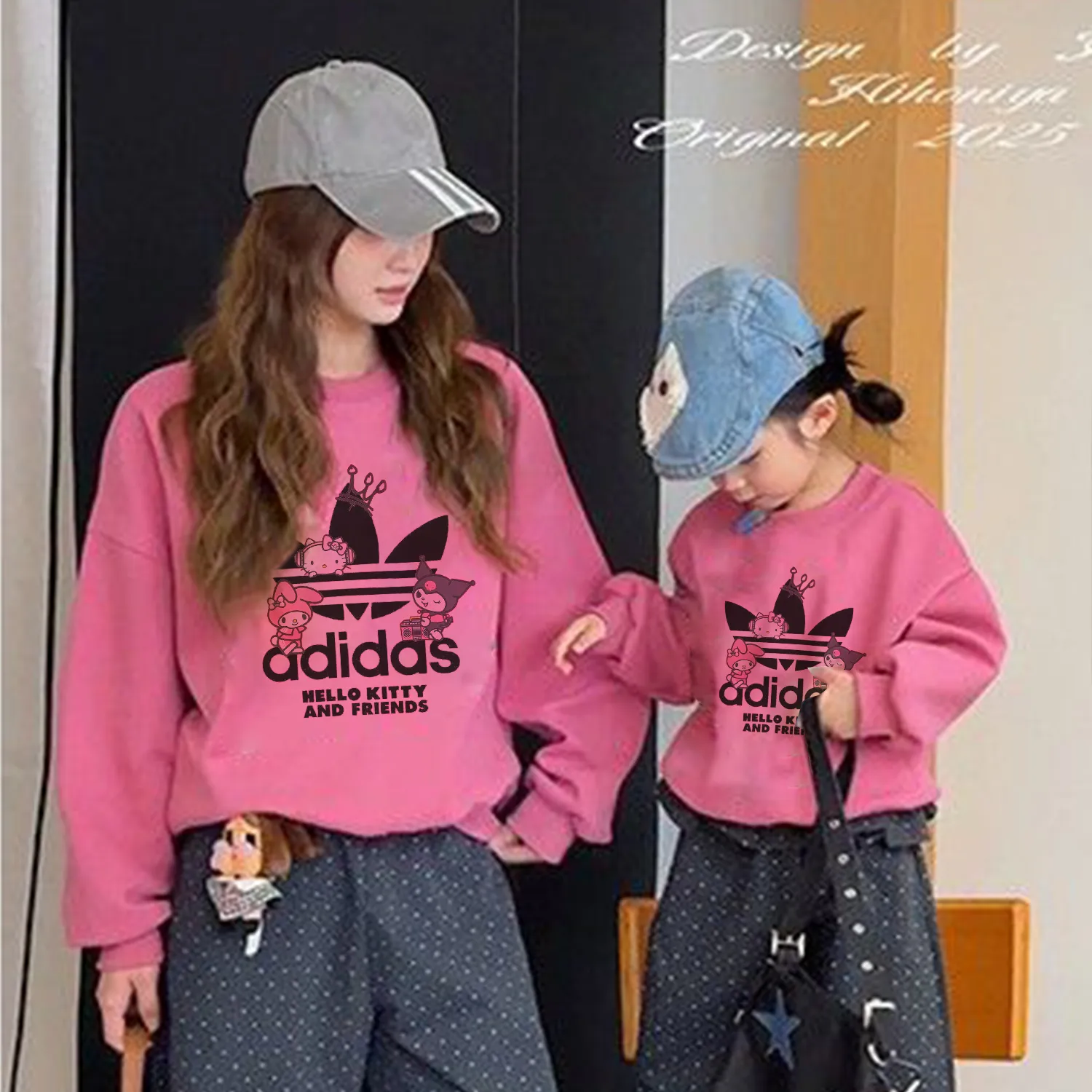 【90-160cm+親サイズ】今季大注目 重ね着しやすいトレーナー カジュアル 着せやすい 長袖 トレーナー