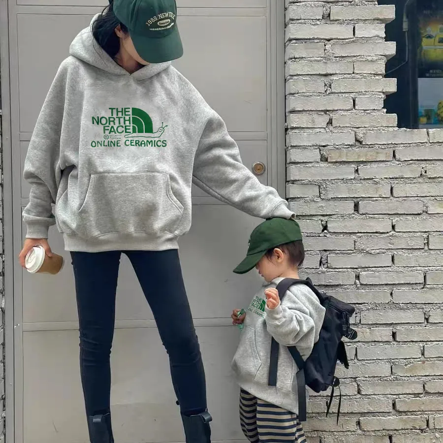 【90-160cm+親サイズ】トレンド感満点 人気のある 気質いい シンプル 着せやすい パーカー