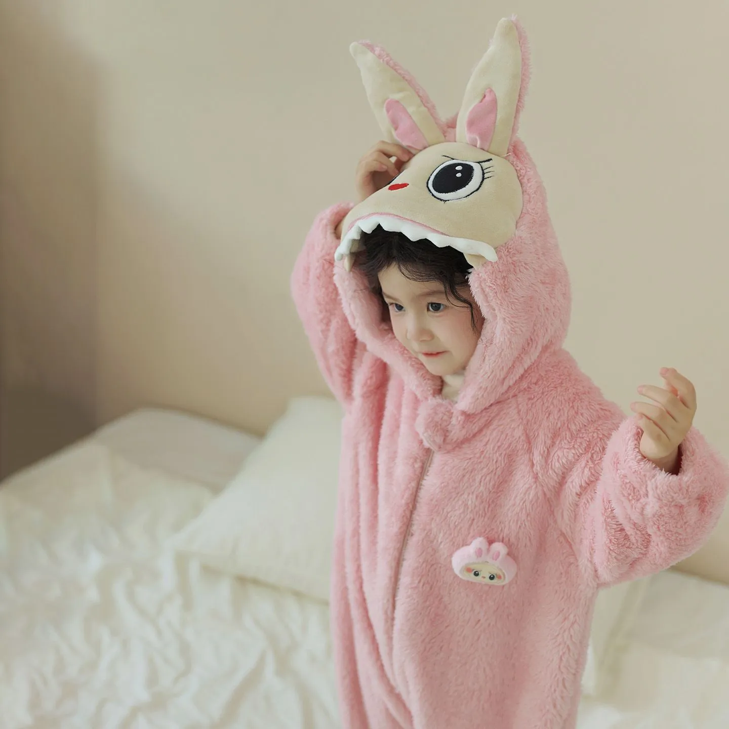 【90-140cm】おうち時間も楽しく かわいい あったか素材 パジャマ ルームウェア