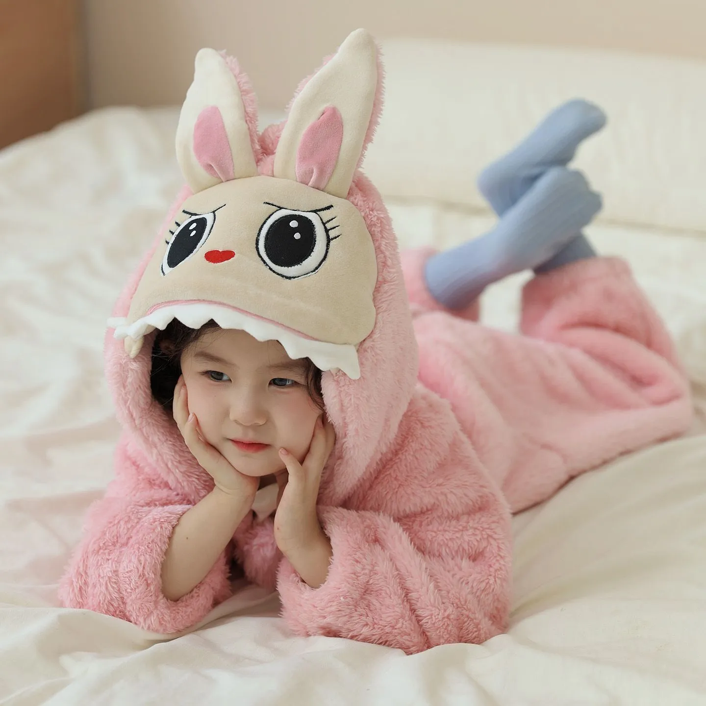 【90-140cm】おうち時間も楽しく かわいい あったか素材 パジャマ ルームウェア