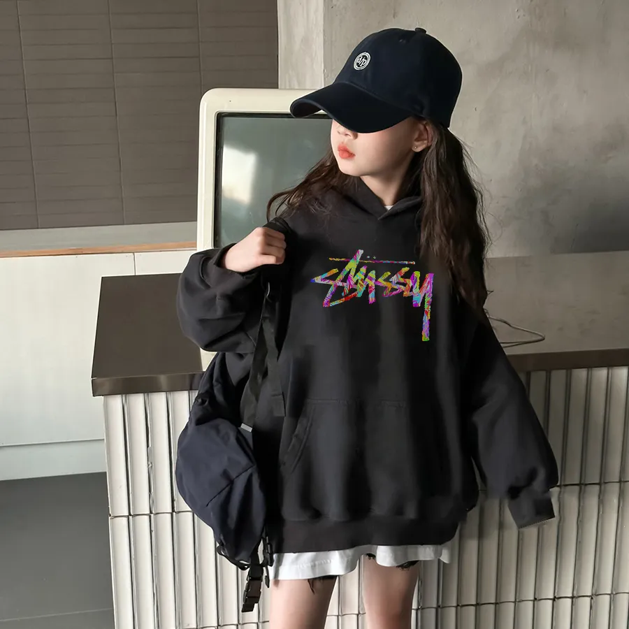 【90-160cm】すっきりした印象 トレンド感満点 おしゃれ カジュアル 着せやすい 女の子 パーカー