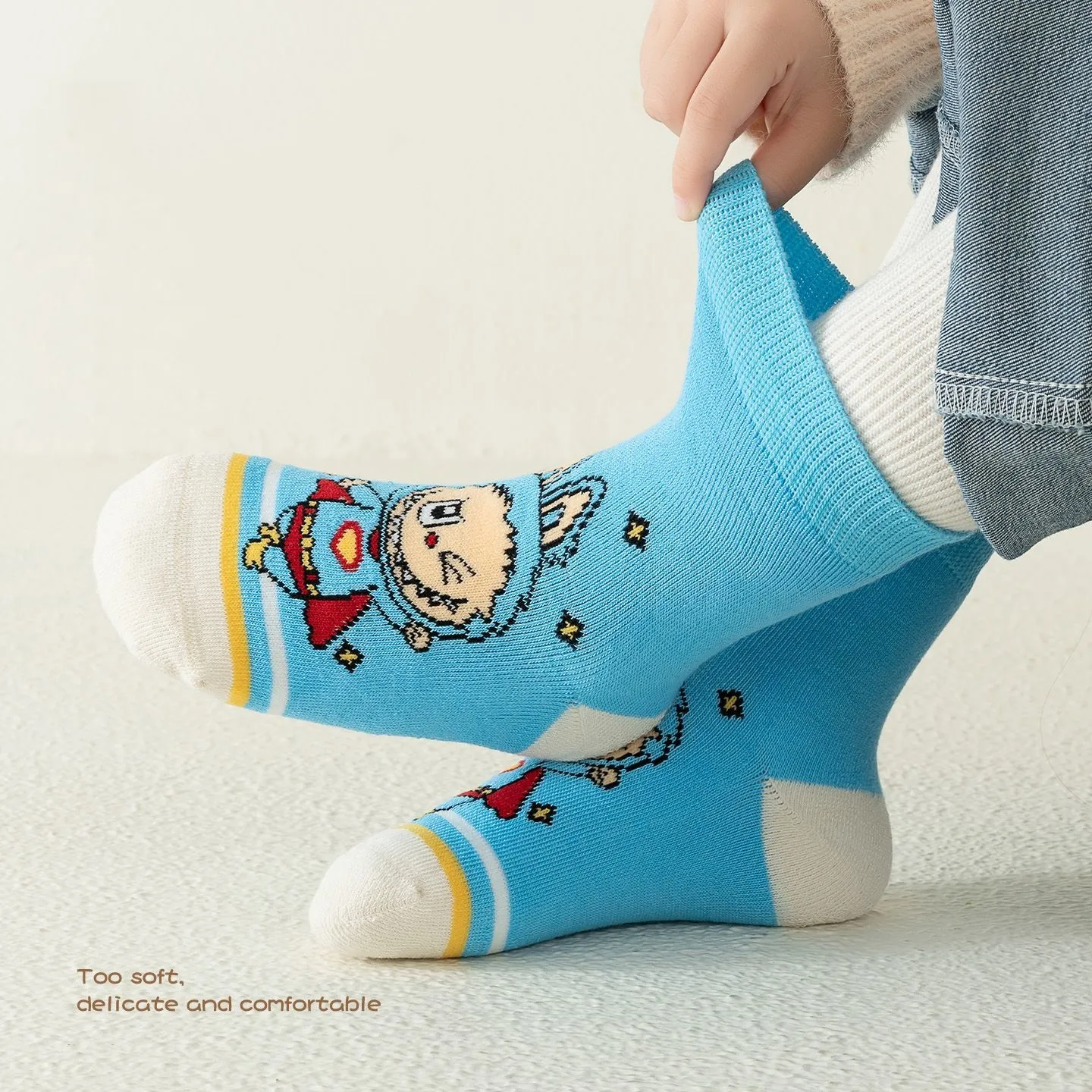 ５足セット 人気爆発中 可愛い キャラクター 厚手 あったか キッズ ソックス