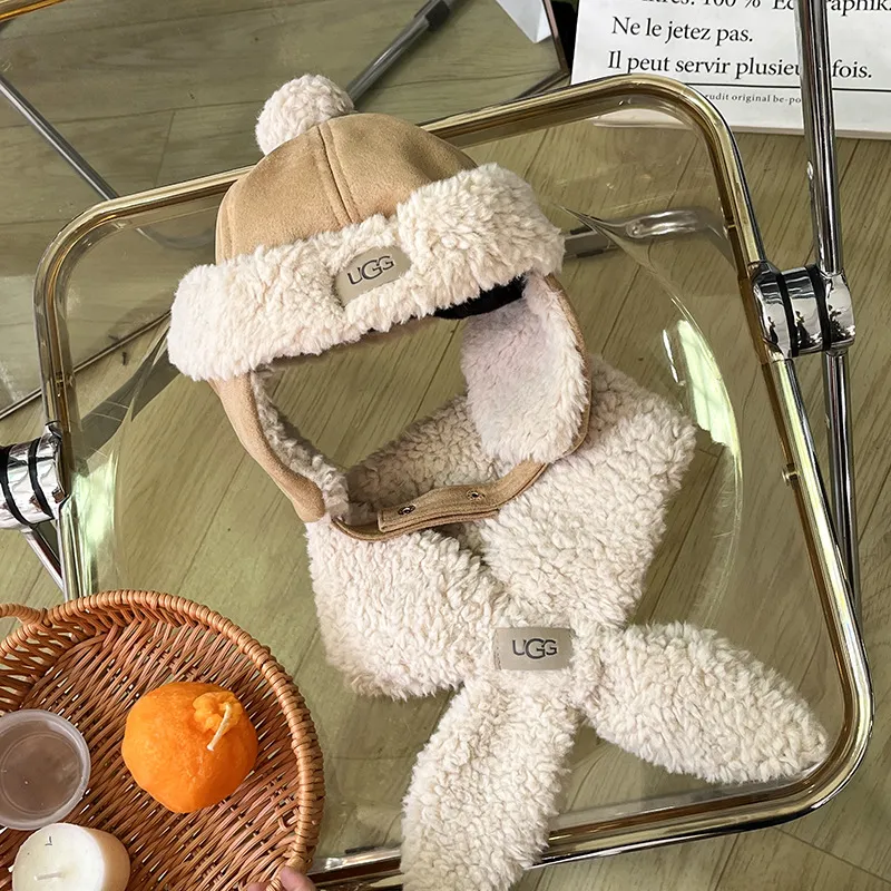 【おすすめ０-２歳】よく売れる もこもこ 暖い お気に入り 寒さ対策 防寒 冬 合わせやすい 子供 可愛い 帽子+マフラー