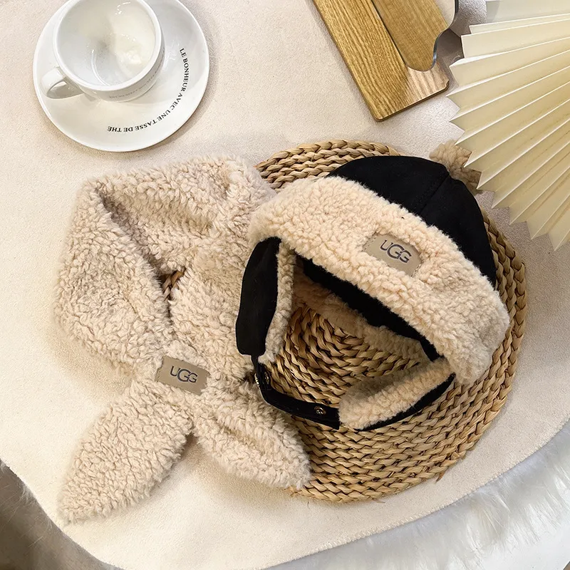 【おすすめ０-２歳】よく売れる もこもこ 暖い お気に入り 寒さ対策 防寒 冬 合わせやすい 子供 可愛い 帽子+マフラー