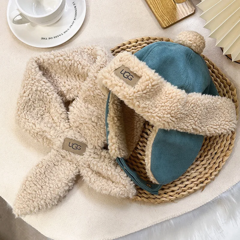 【おすすめ０-２歳】よく売れる もこもこ 暖い お気に入り 寒さ対策 防寒 冬 合わせやすい 子供 可愛い 帽子+マフラー