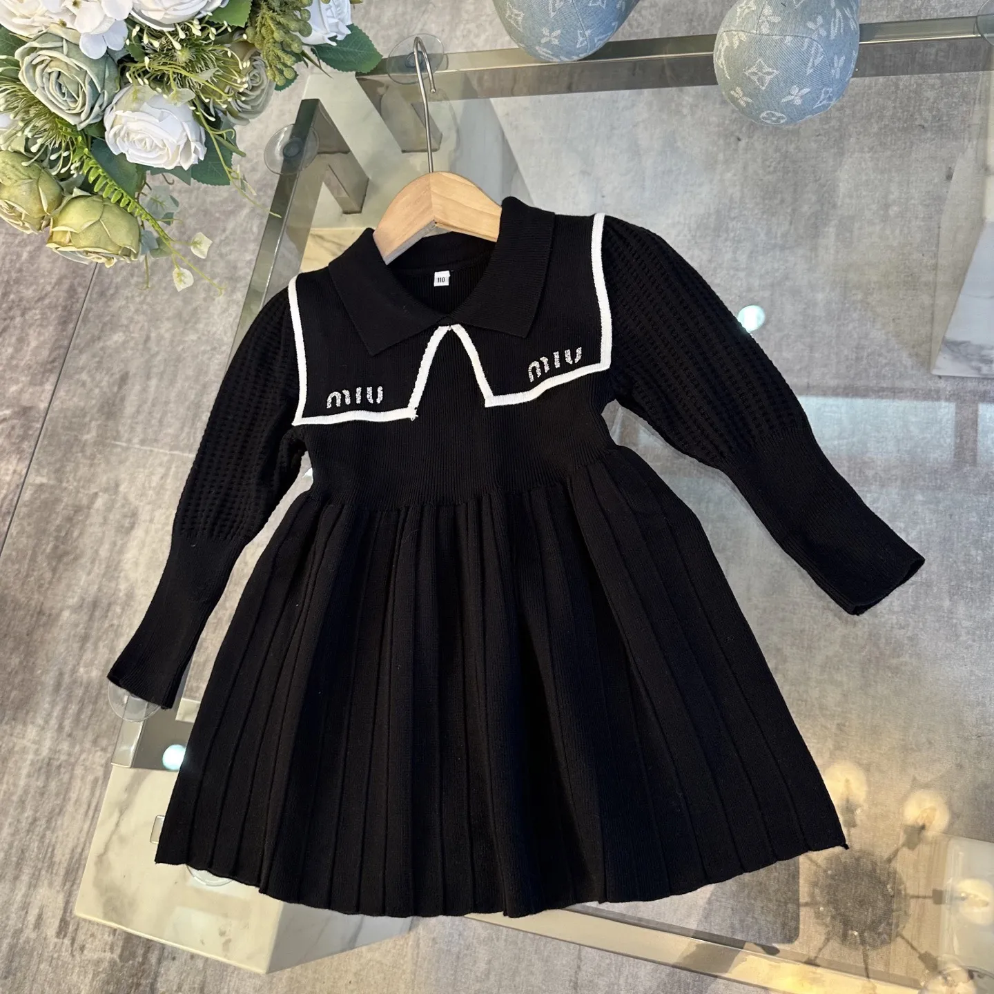 【110-150cm】今季大注目 韓国風デザイン 上品かわいい 着せやすい 気質満点 ワンピース