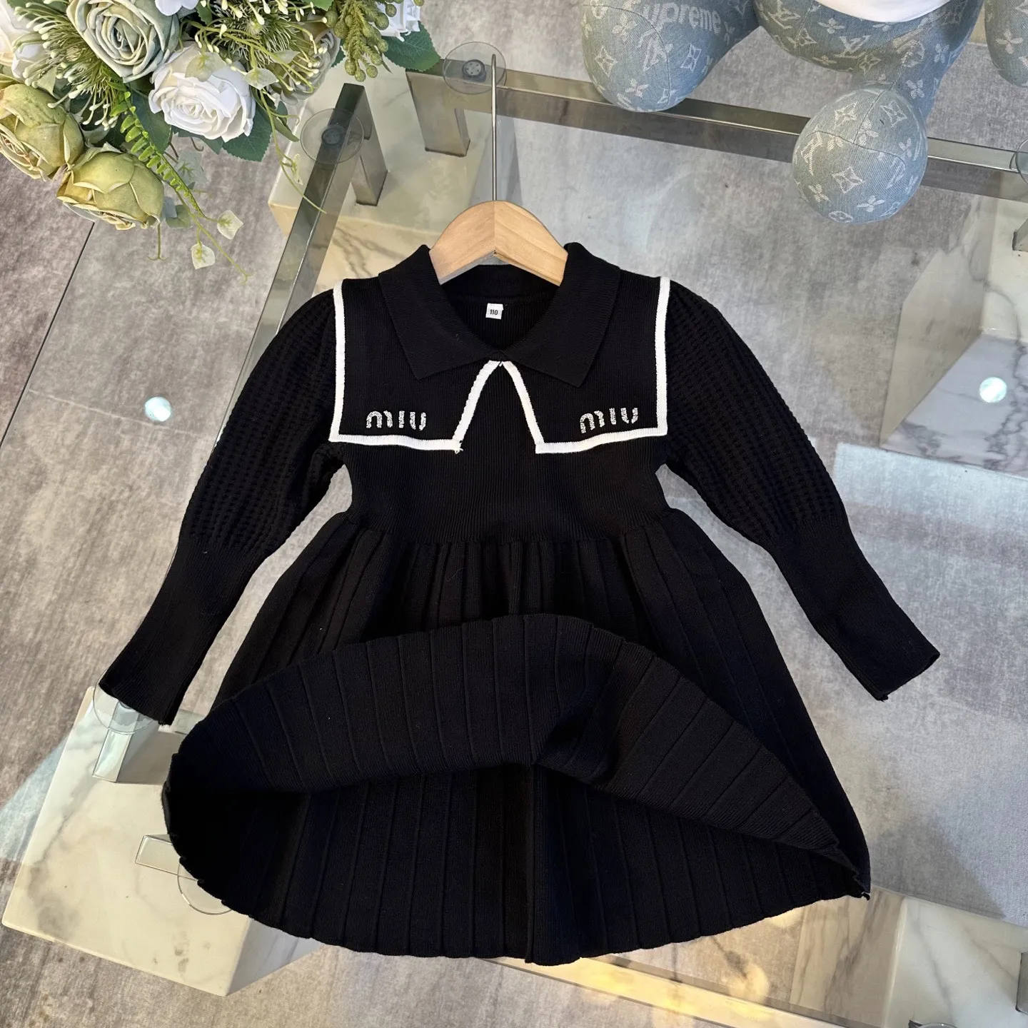 【110-150cm】今季大注目 韓国風デザイン 上品かわいい 着せやすい 気質満点 ワンピース