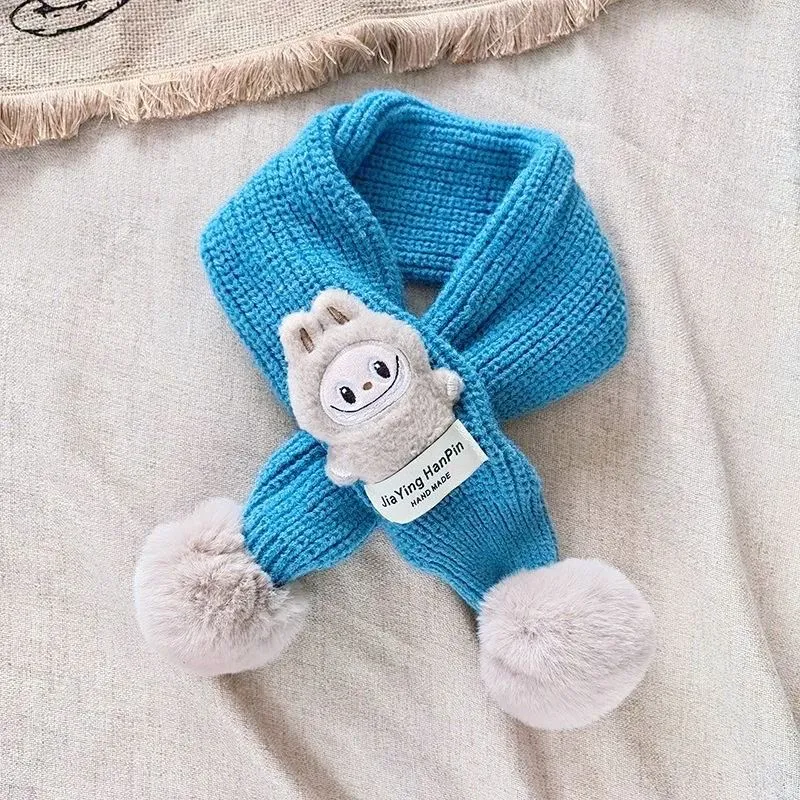 お出かけにぴったり キャラクター 多色展開 ニット素材 保温性抜群 キッズ マフラー