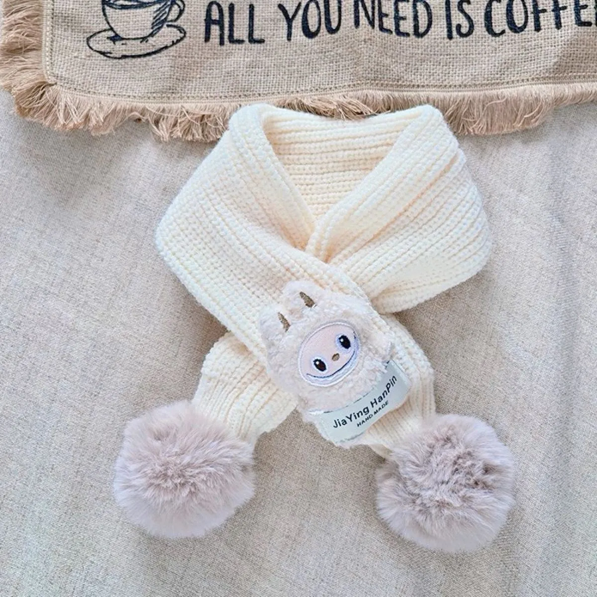 お出かけにぴったり キャラクター 多色展開 ニット素材 保温性抜群 キッズ マフラー