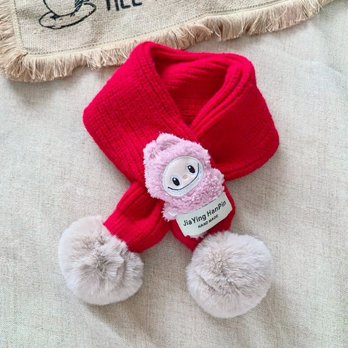 お出かけにぴったり キャラクター 多色展開 ニット素材 保温性抜群 キッズ マフラー