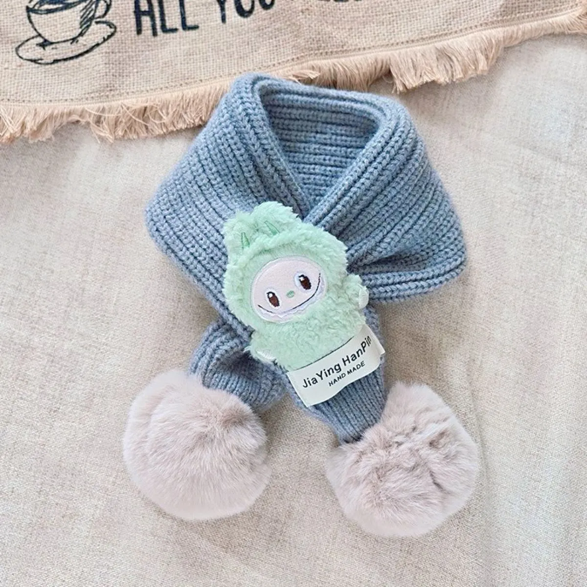 お出かけにぴったり キャラクター 多色展開 ニット素材 保温性抜群 キッズ マフラー