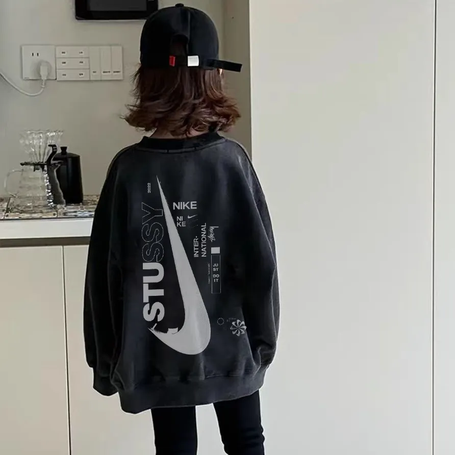 【90-160cm】SNS映え間違いなし 爆売れ中 カジュアル ストリート 女の子 トレーナー