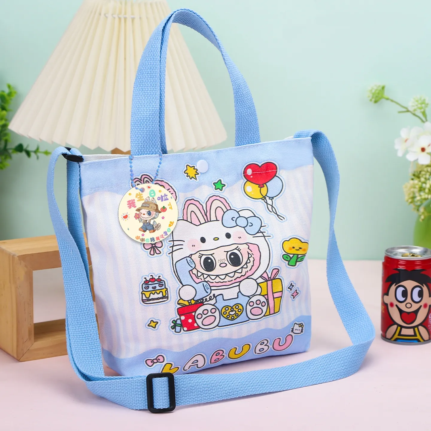 お出かけ用 可愛い カラフル キッズ ショルダーバッグ トートバッグ