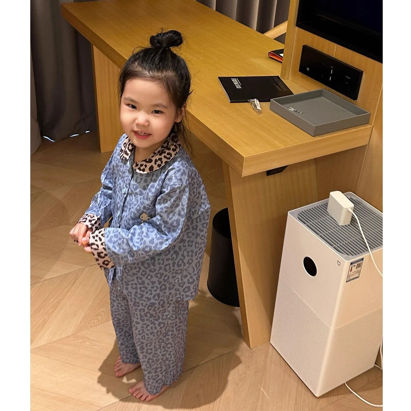 【90-150cm】SNS映えコーデに おしゃれ ヒョウ柄 肌触り良い 女の子 ルームウェア