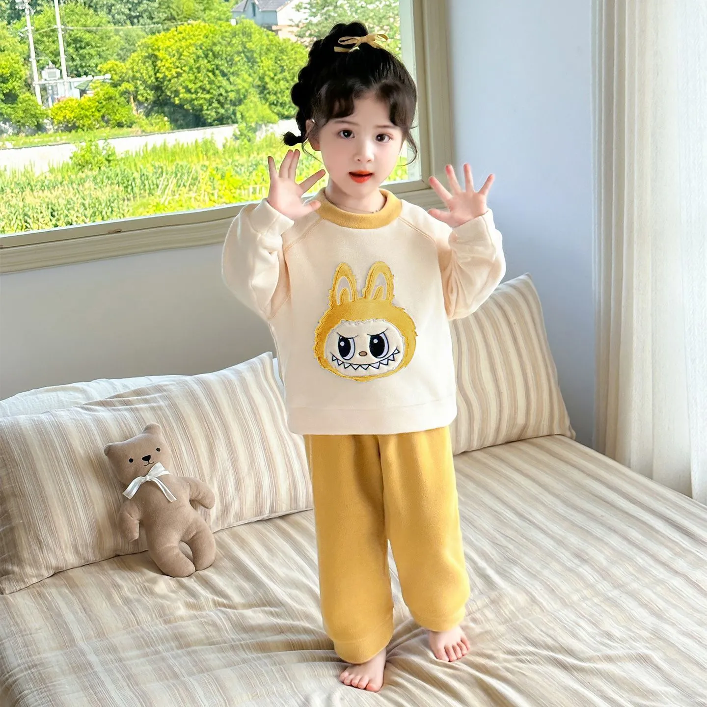 【90-140cm】これを逃す手はない おしゃれ度UP 可愛い 着心地抜群 女の子 ルームウェア