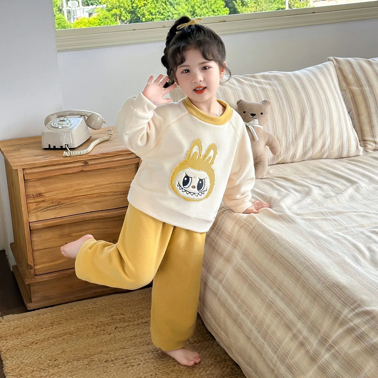 【90-140cm】これを逃す手はない おしゃれ度UP 可愛い 着心地抜群 女の子 ルームウェア