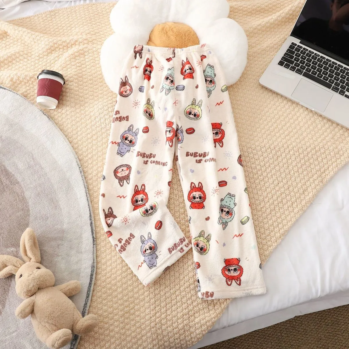 【80-155cm】お気に入り 絶対欲しい 可愛い キャラクター ふわふわ キッズ ルームウェア