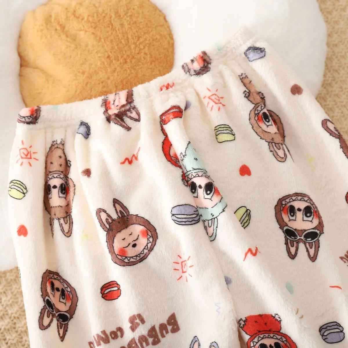 【80-155cm】お気に入り 絶対欲しい 可愛い キャラクター ふわふわ キッズ ルームウェア