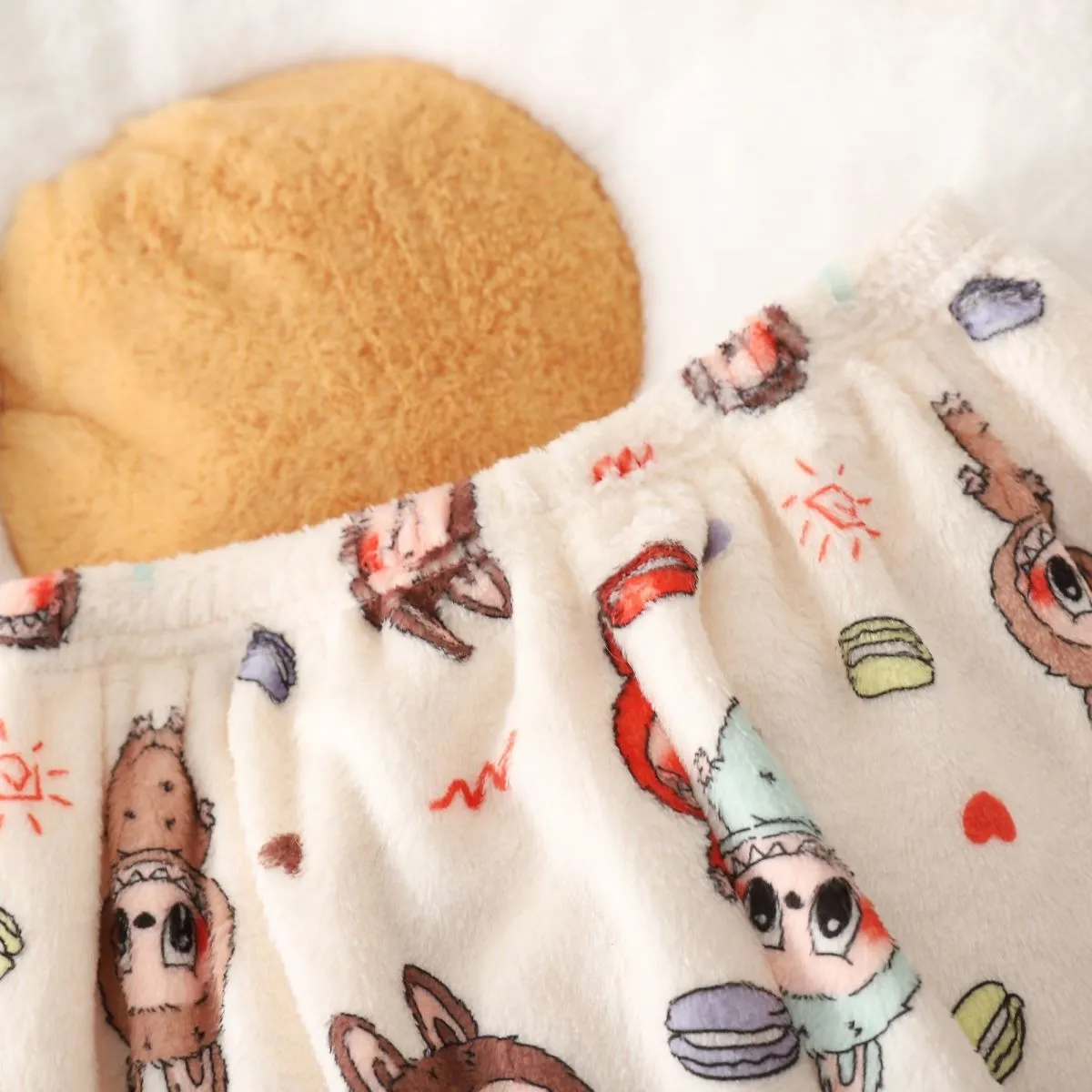 【80-155cm】お気に入り 絶対欲しい 可愛い キャラクター ふわふわ キッズ ルームウェア