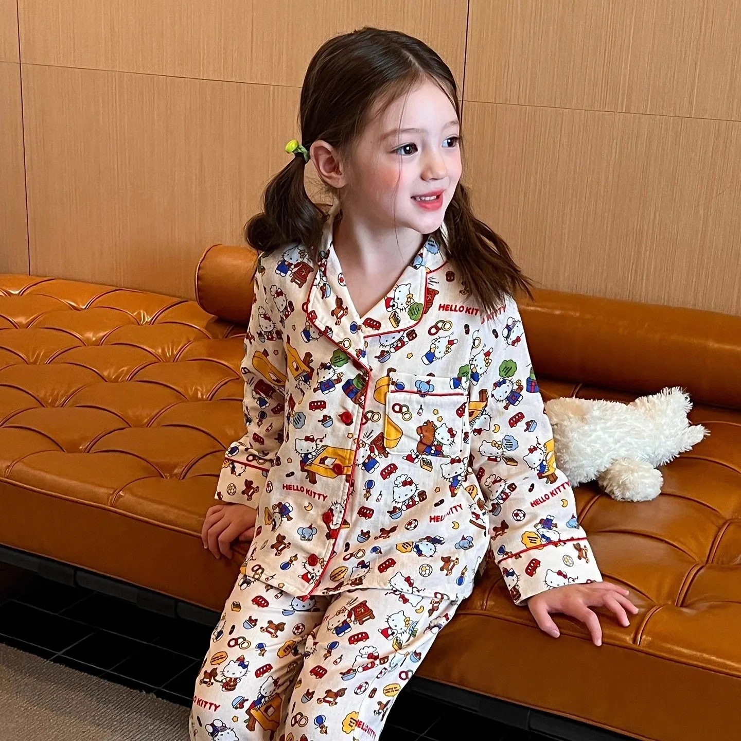 【100-160cm】おしゃれ感満点 大人気 着心地良い 遊び心満載 女の子 ルームウェア