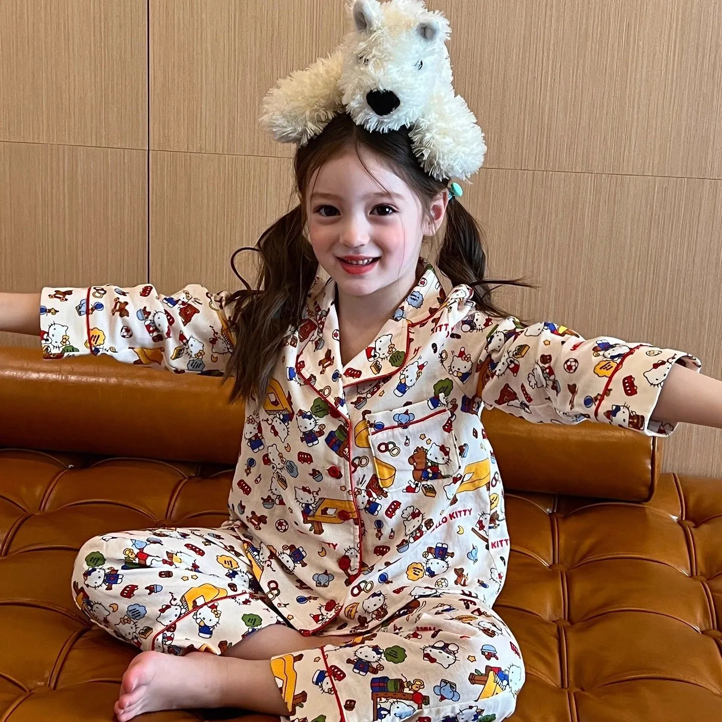 【100-160cm】おしゃれ感満点 大人気 着心地良い 遊び心満載 女の子 ルームウェア