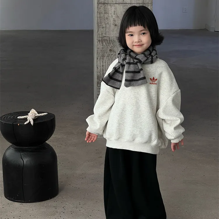 【90-160cm】優しい質感 色味がやさしい 可愛いデザイン カジュアル 合わせやすい 女の子 トレーナー